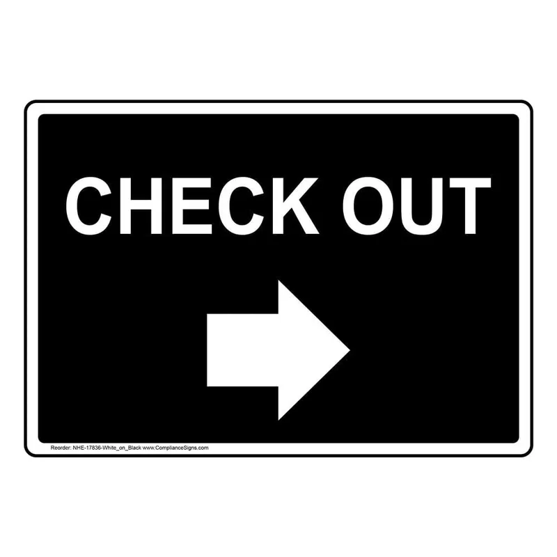 Uitcheckinstructies -image