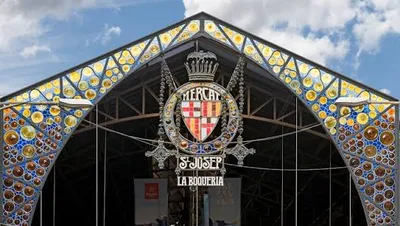 De markthallen van Barcelona-image