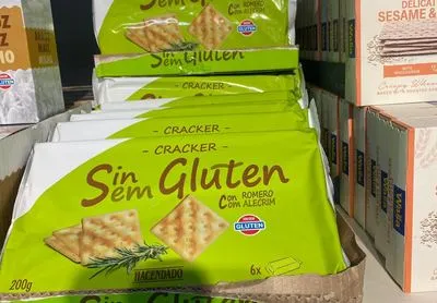 Crackers sin gluten.