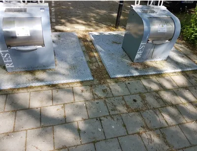 Huisafval: Route naar ondergrondse container-image